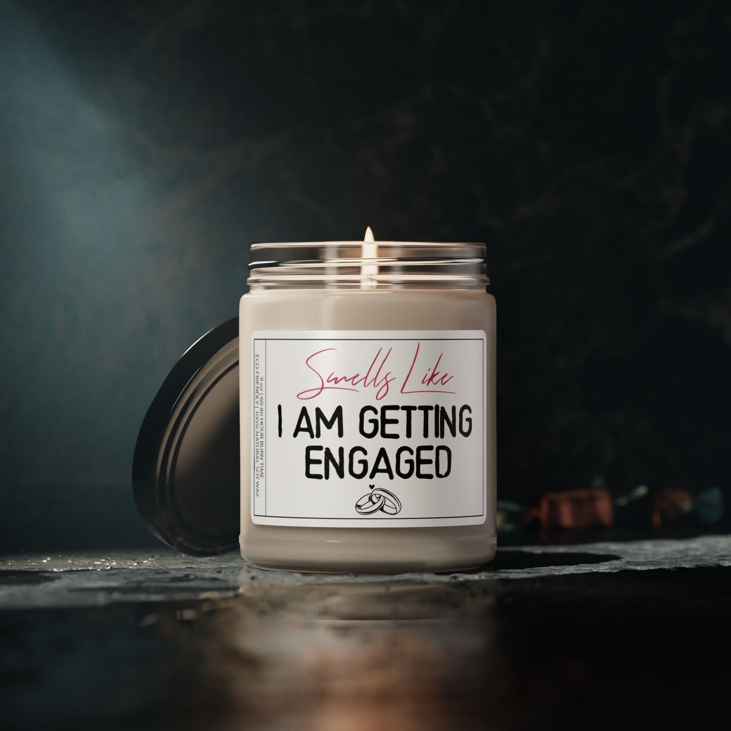 Smells Like I am Getting Engaged | Lovely Engagement Soy Candle Special Gift For Him or Her