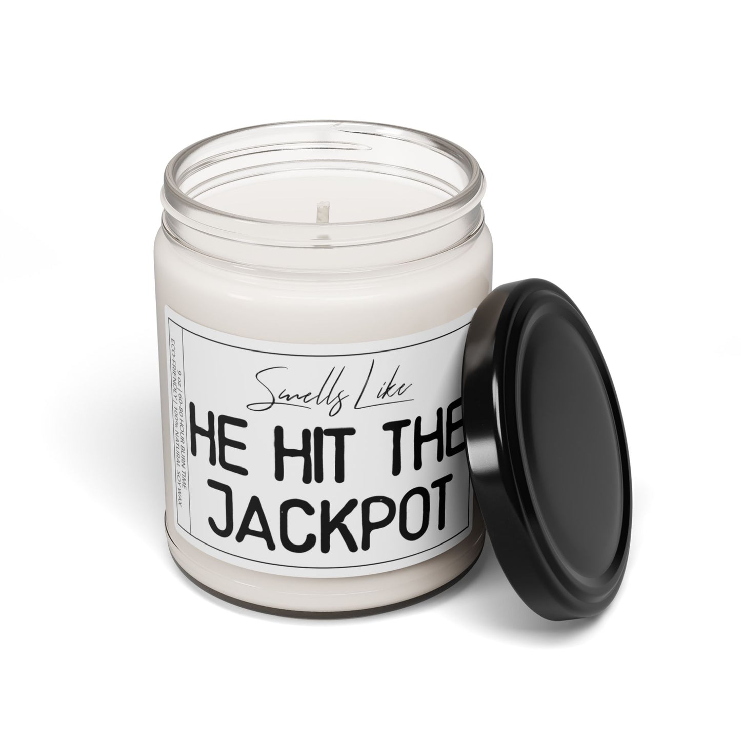 Smells Like He Hit The Jackpot | Lovely Engagement / Weeding Soy Candle Special Gift For Lovers, Husband and Wife